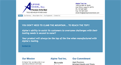 Desktop Screenshot of alpineprecisiontools.com
